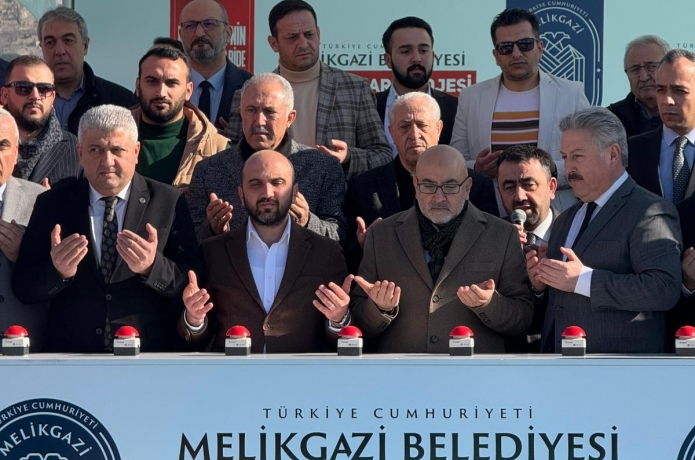 Melikgazi Belediyesinin 120 konutluk Yatay Mimari Projesi'nin temeli atld